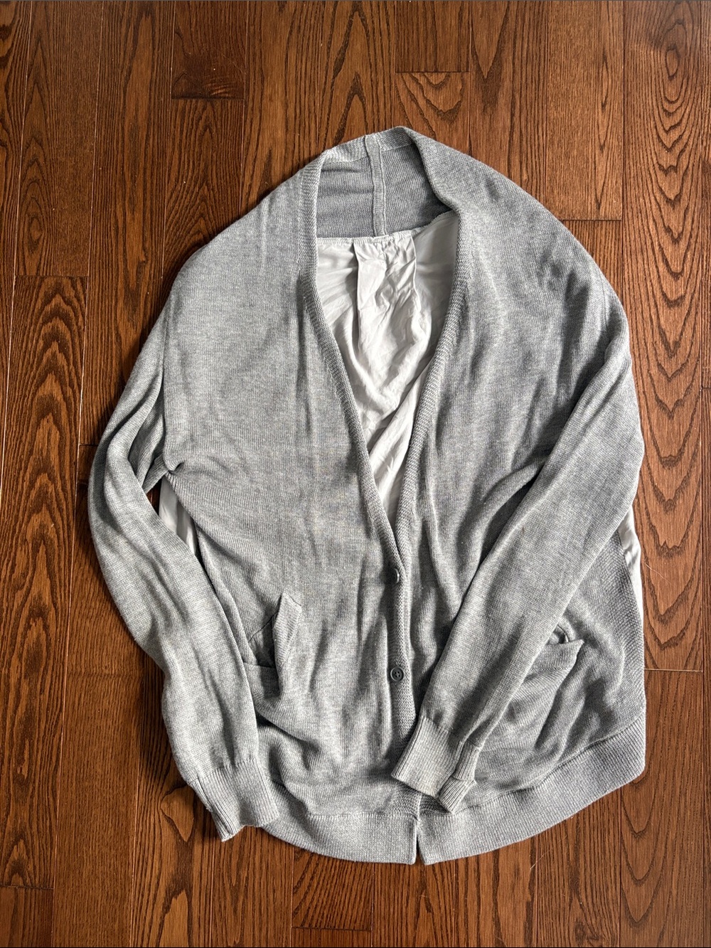 lululemon athletica Light Gray Women's Button Cardigan